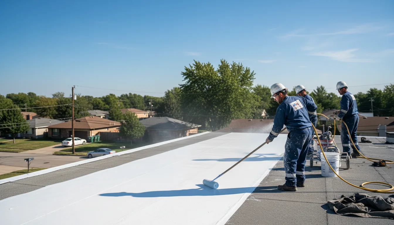 Commercial roof coating in Erwin, NC near me